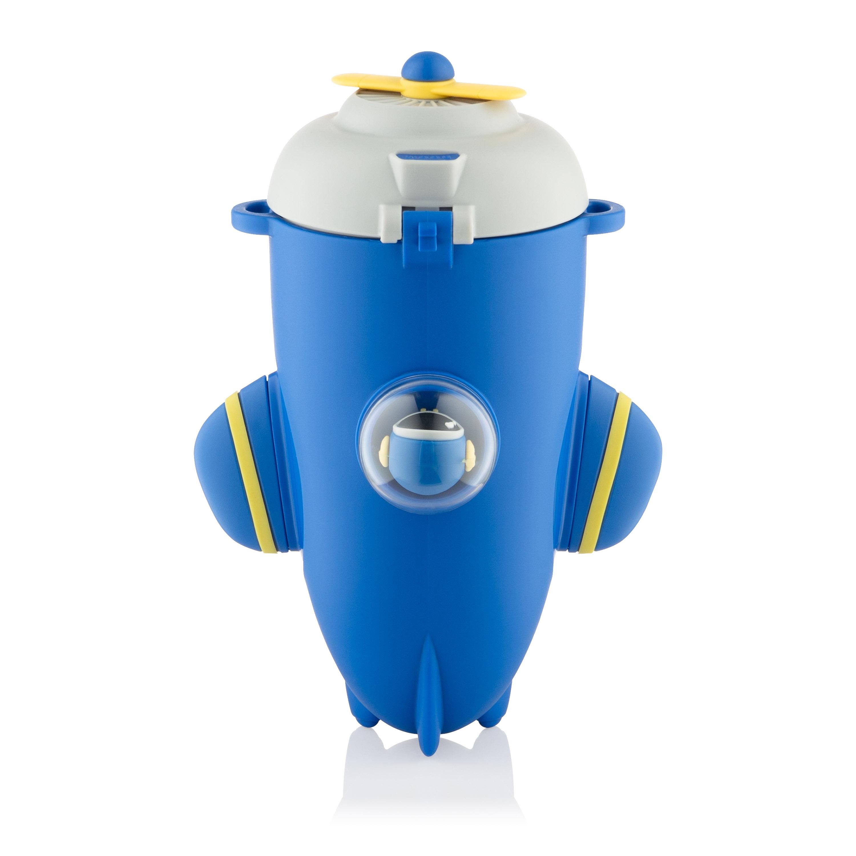 Бутылка для воды детская Ardesto Plane со шнурочком и наклейками 550 мл Синий - фото 6