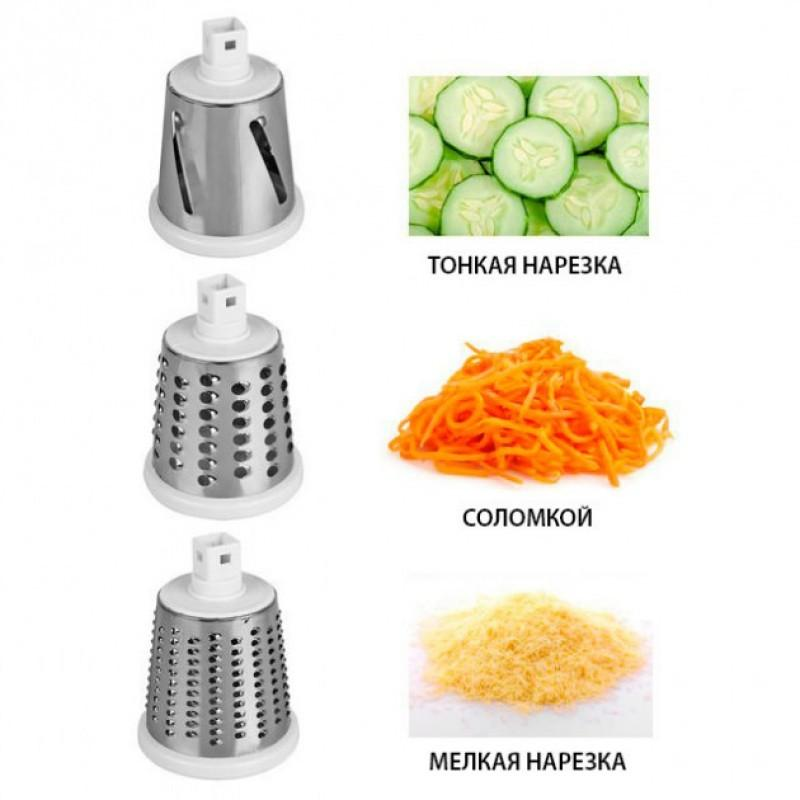 Мультислайсер Tabletop Drum Grater Kitchen Master Червоний (14694620) - фото 3