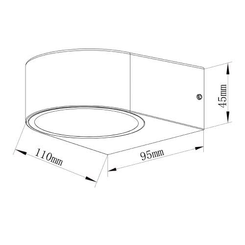 Светильник накладной архитектурный ARDERO DH0120ARD под лампу Черный (23355314) - фото 4 Светильник накладной архитектурный ARDERO DH0120ARD под лампу Черный (23355314) - фото 4