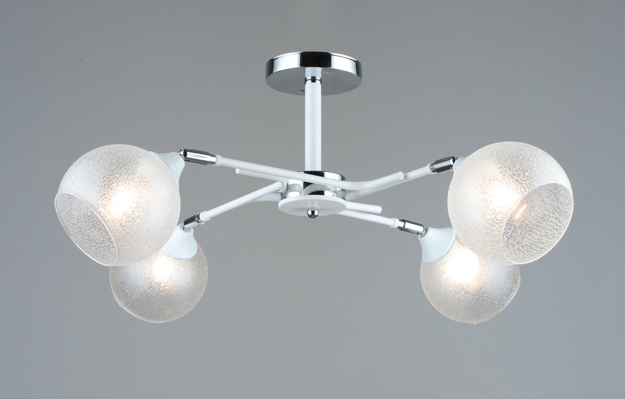 Люстра декоративная Sirius B A4073/4 WT+CH с поворотным механизмом