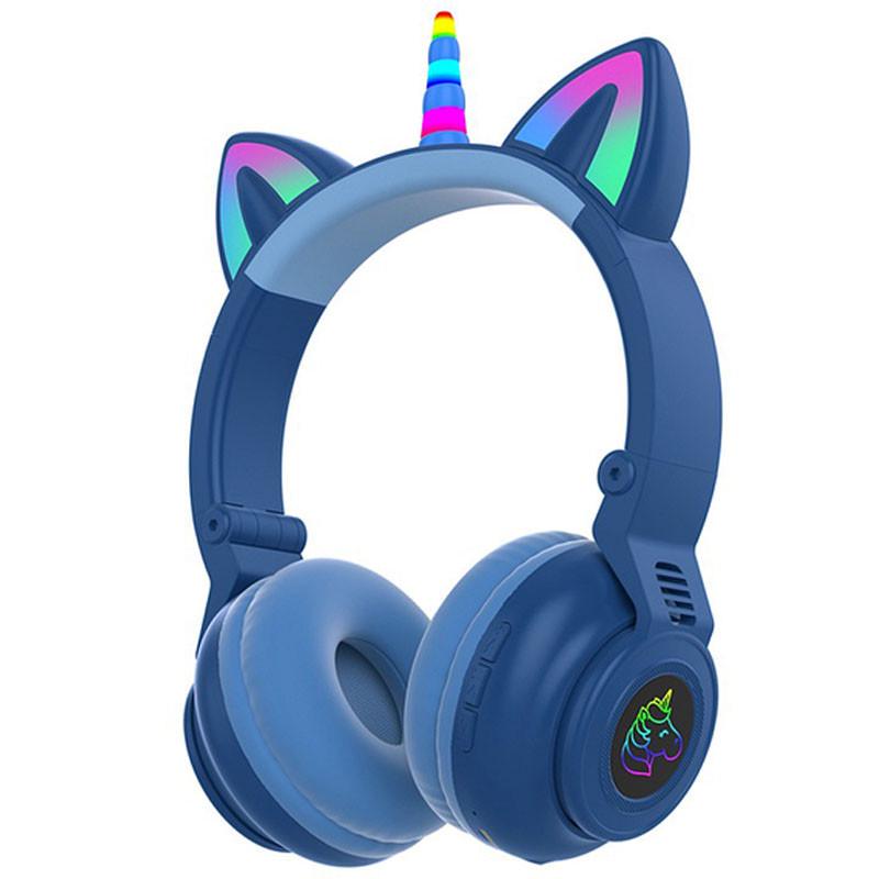 Наушники накладные Unicorn STN27 с ушками Синий (00000054338_4)