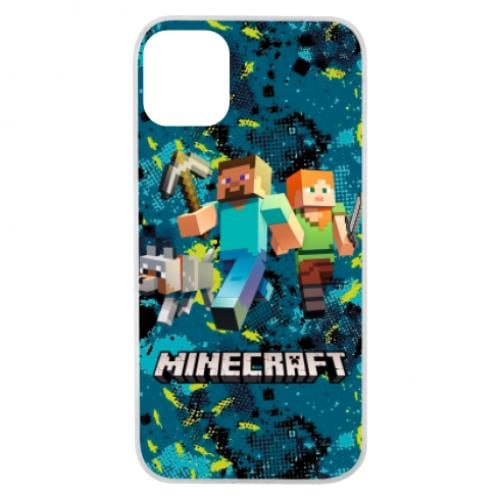 Чехол для iPhone 11 Pro Minecraft Steve Alex And Dog