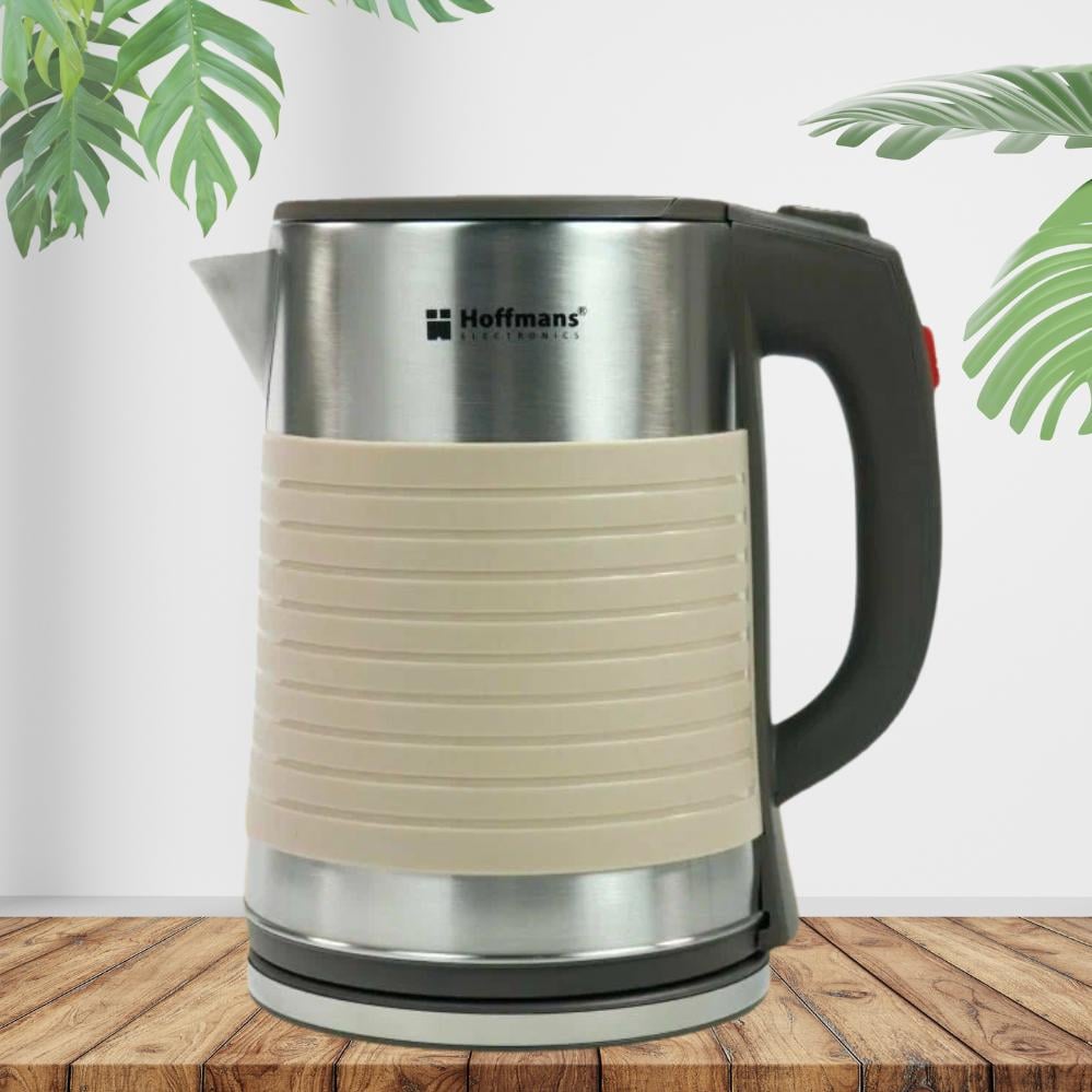 Электрочайник металлический Hoffmans Electronics HM-2545 2000W 2,5л Бежевый (120.1874.1) - фото 5