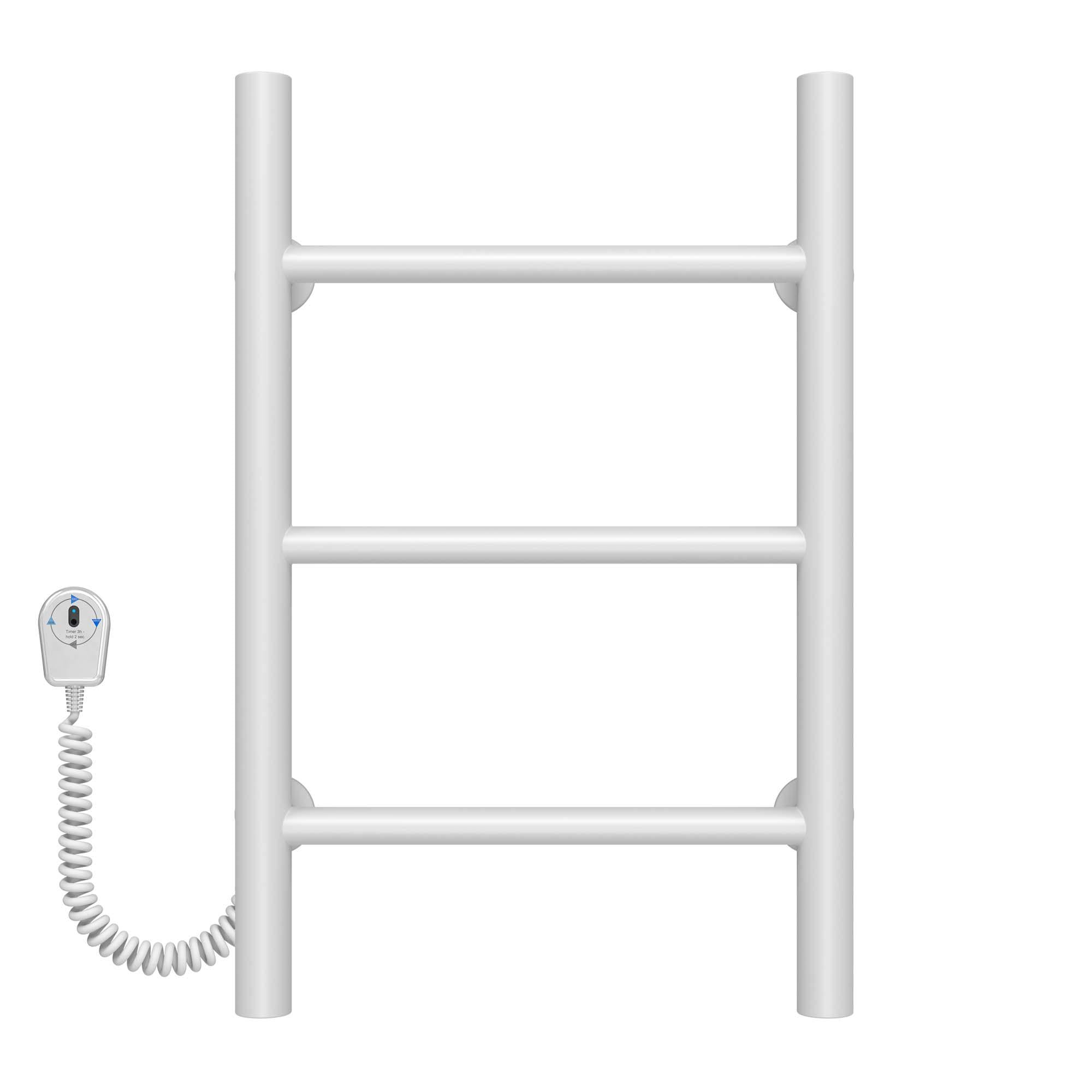 Полотенцесушитель электрический Deffi Орион П3 EF16 левое подключение нержавеющая сталь 200х500 мм Белый (C.OR.50.20.3.EWL5)