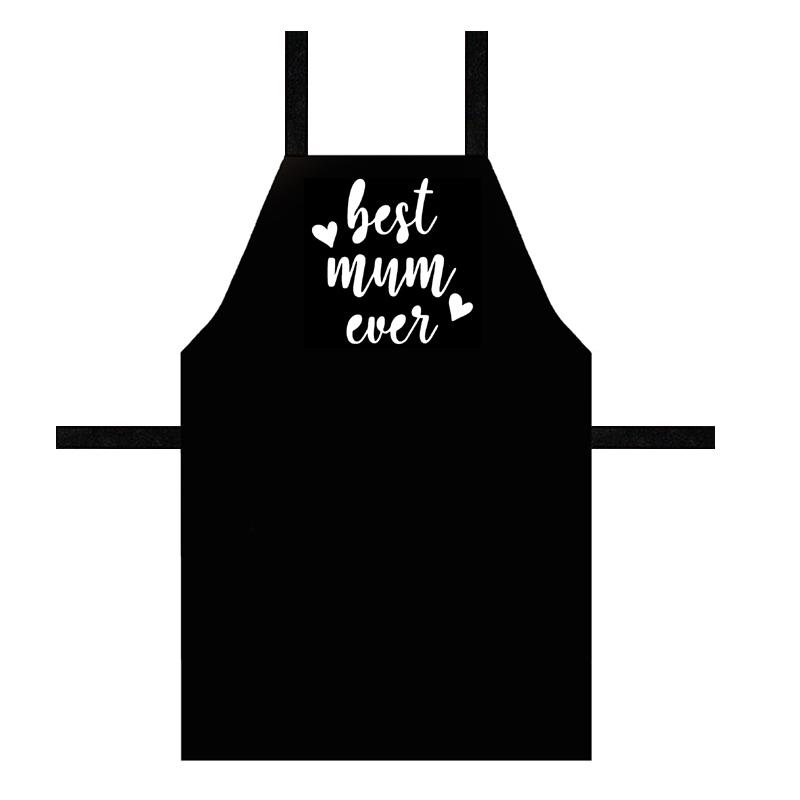 Фартук с надписью Best mum ever 75х51 см (FRT_19N002)