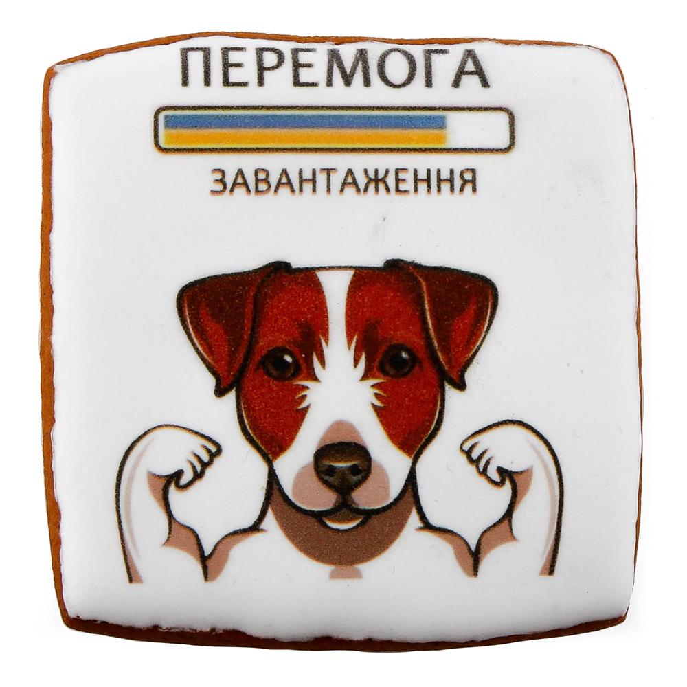 Пряник Крафт Печиво Патріотичний з принтом "Перемога" 45 г