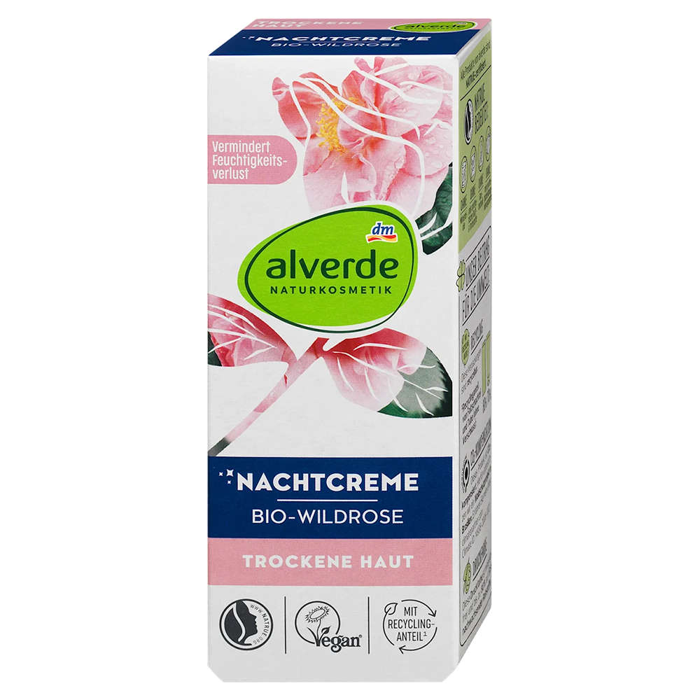 Крем ночной Alverde Naturkosmetik Wildrose с органической дикой розой 50 мл (EPI-15102025-165)