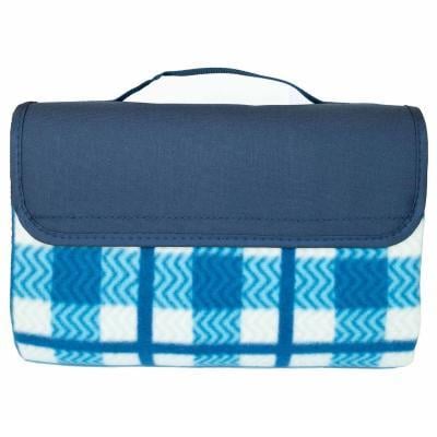 Каремат туристичний для пікніка Tramp складний флісовий 150х135см Blue (TRS-057.22)