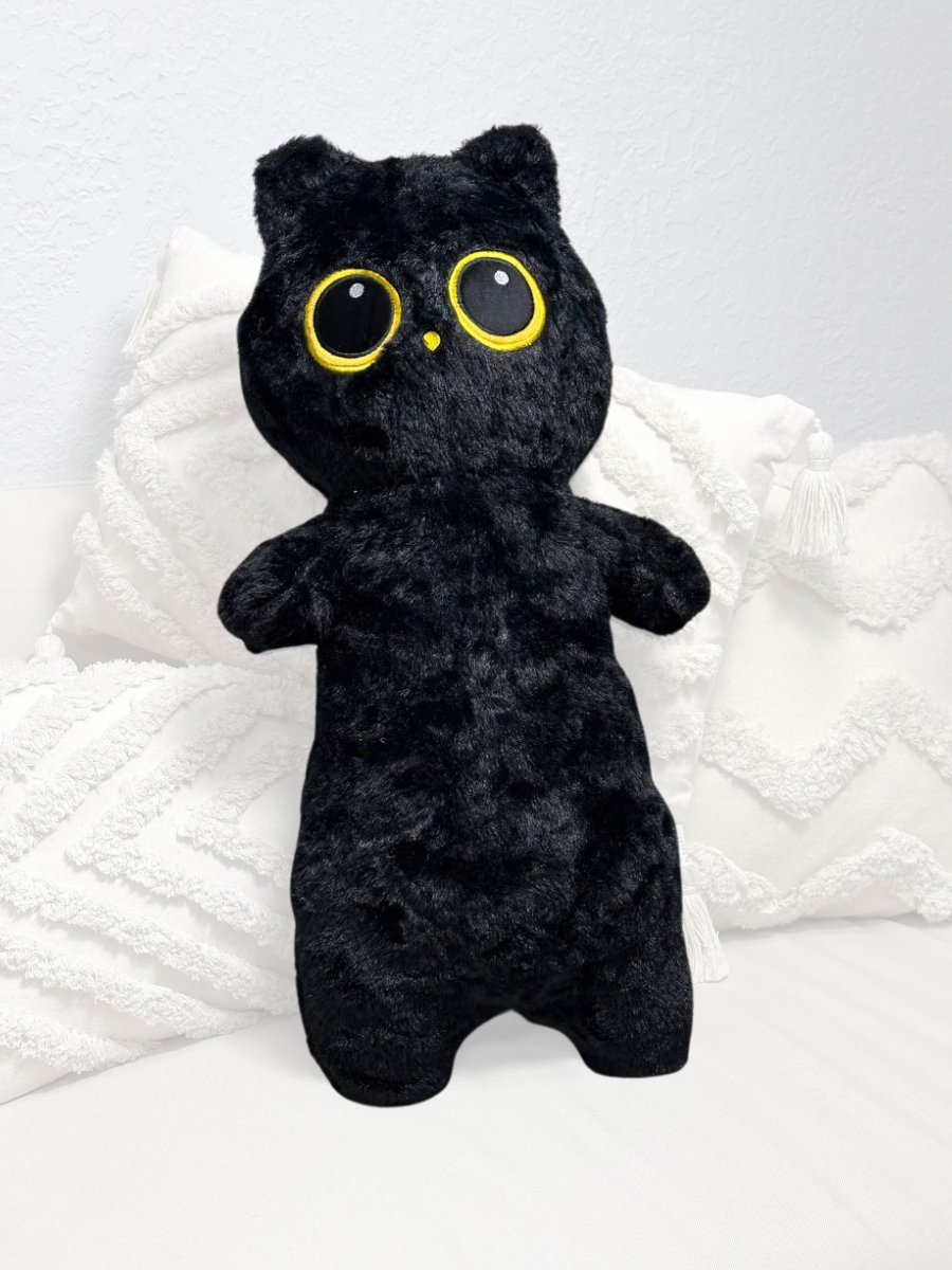 Мягкая игрушка плюшевая Кот Anime Cat 65 см Черный (9090/65)