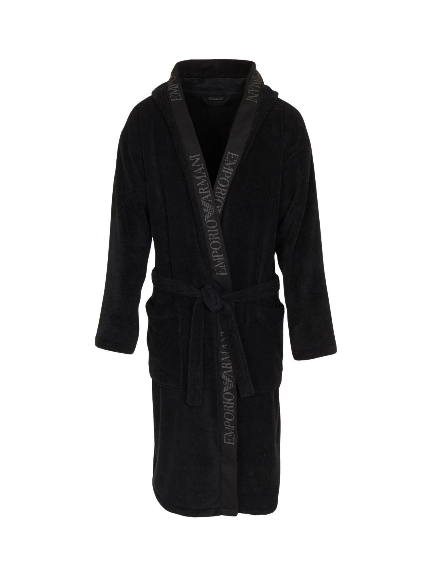 Халат чоловічий Emporio Armani XL Чорний (EM002255-Black)