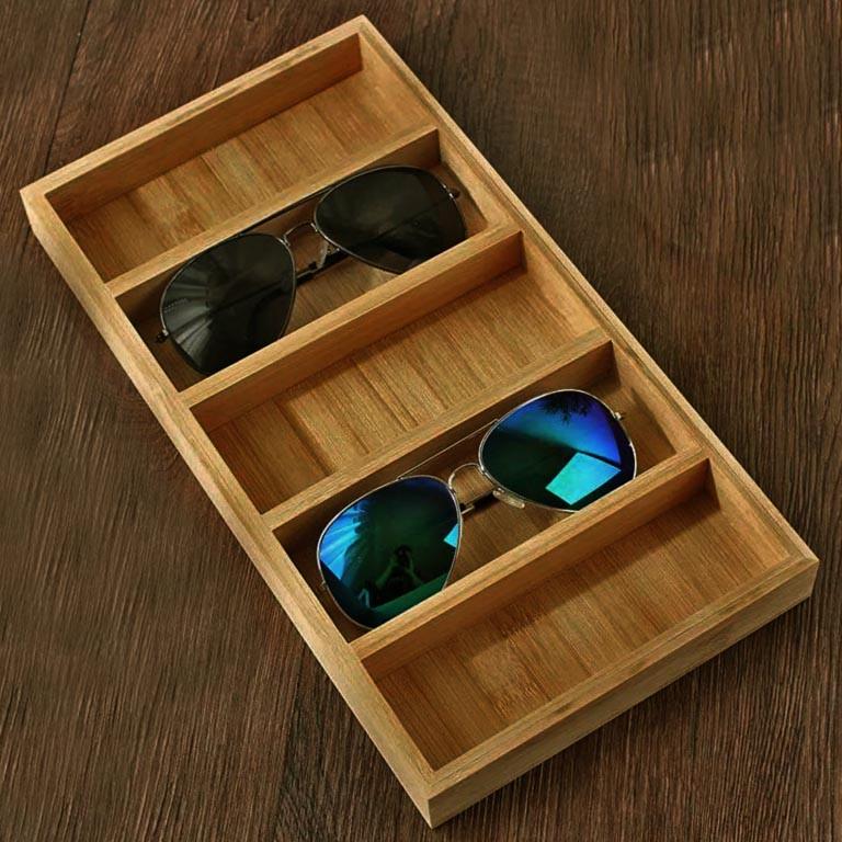 Органайзер для очков из дерева Иджеван 5 Сиена (ОЧК-505705)