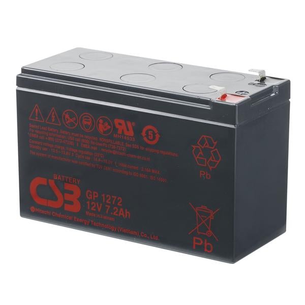 Батарея аккумуляторная CSB GP1272F2 12 V 7,2 Ah 25W 151х65х100 мм 1,9 кг Q10/420 (11641) Батарея аккумуляторная CSB GP1272F2 12 V 7,2 Ah 25W 151х65х100 мм 1,9 кг Q10/420 (11641)