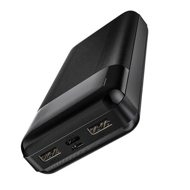 Повербанк Hoco J72A 20000 mAh 2USB/MicroUSB/Type-C 2A LED индикатор Черный (746923)