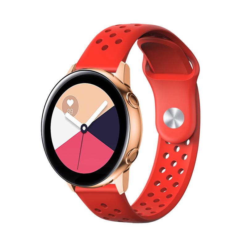 Ремінець для смарт-годиників Sport Nike Breathable силіконовий для Amazfit Bip Lite S U 20 мм Червоний (2215P)