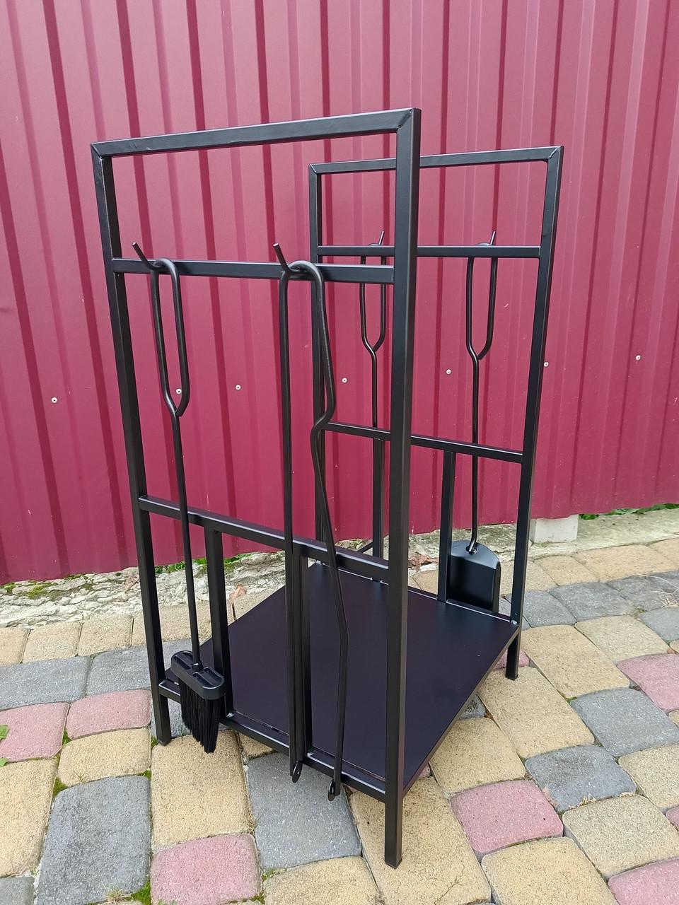 Набор для камина Loft кованый №9 с дровницей Черный (Набір №9 К-012 ЛОФТ) - фото 8 Набор для камина Loft кованый №9 с дровницей Черный (Набір №9 К-012 ЛОФТ) - фото 8