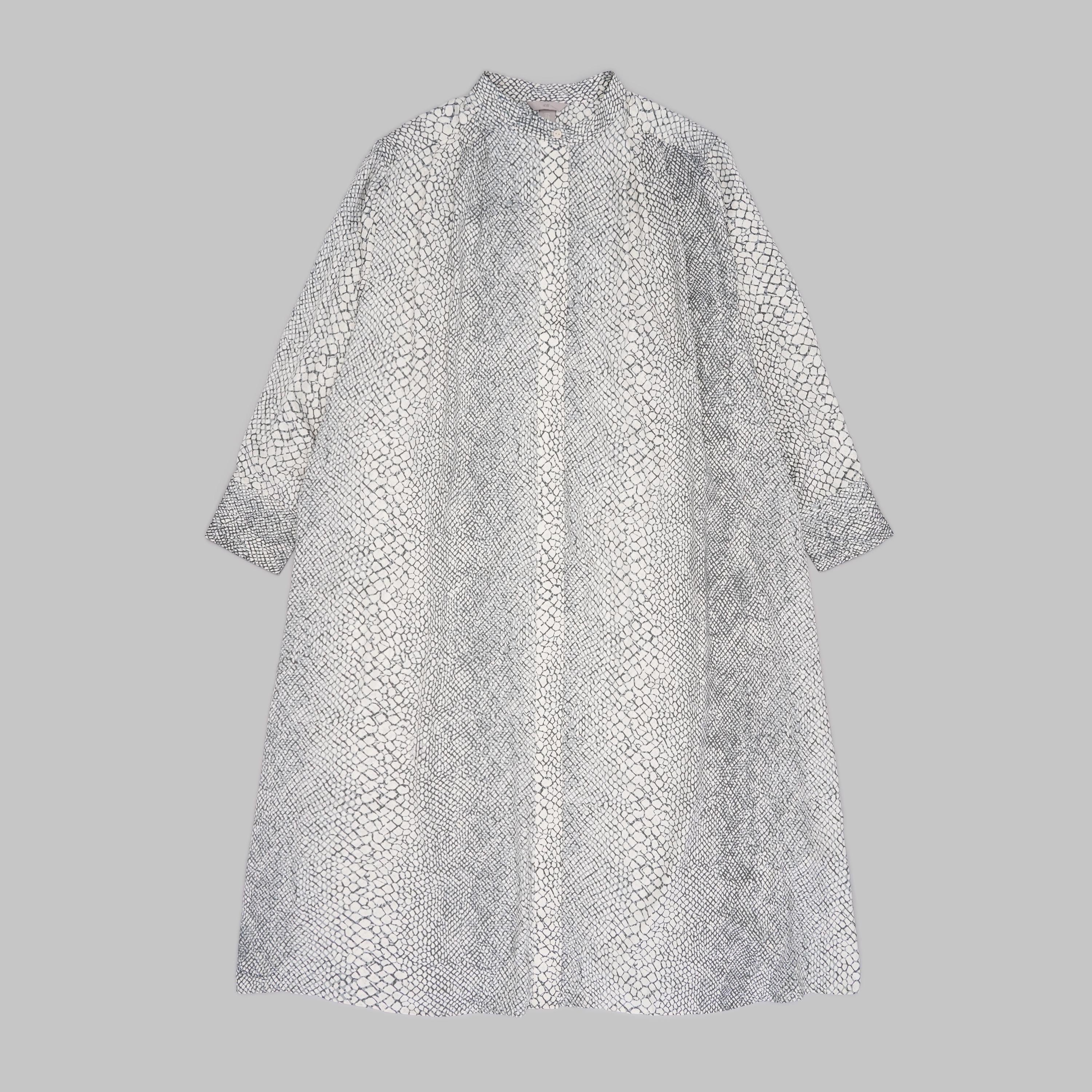 Сукня H&M XL Принт Сіро-білий (X1306108624801)