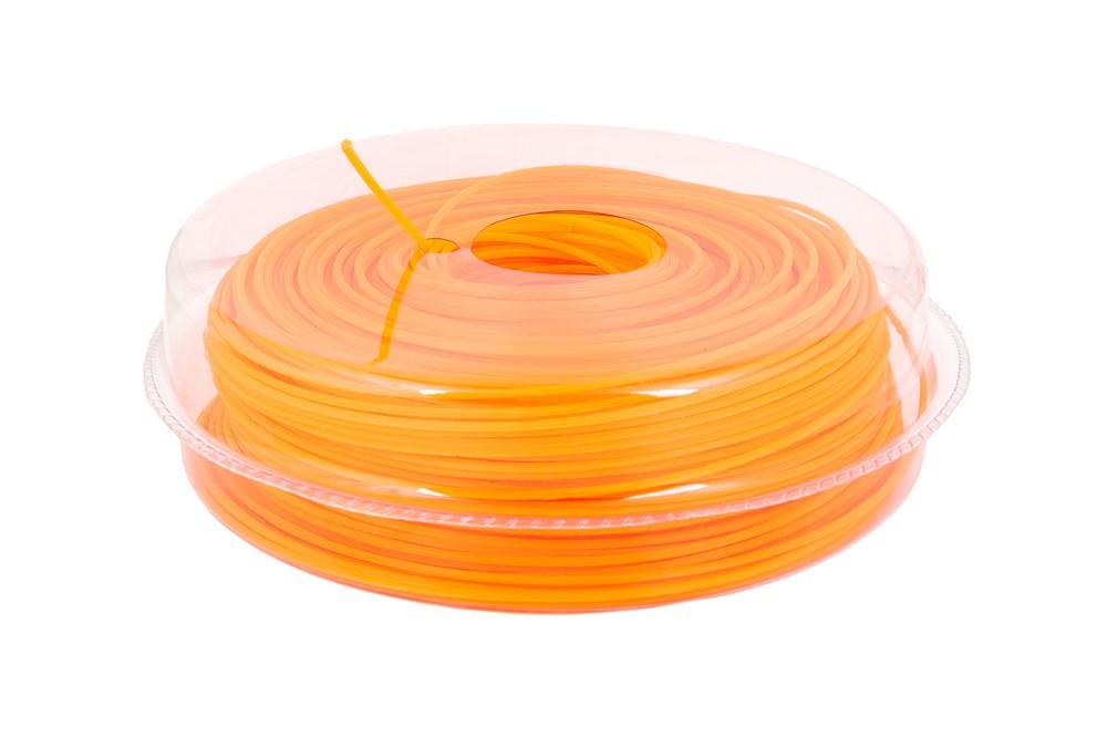 Леска для триммера Mastertool звезда 2 мм 172 м Оранжевый (19-1011)