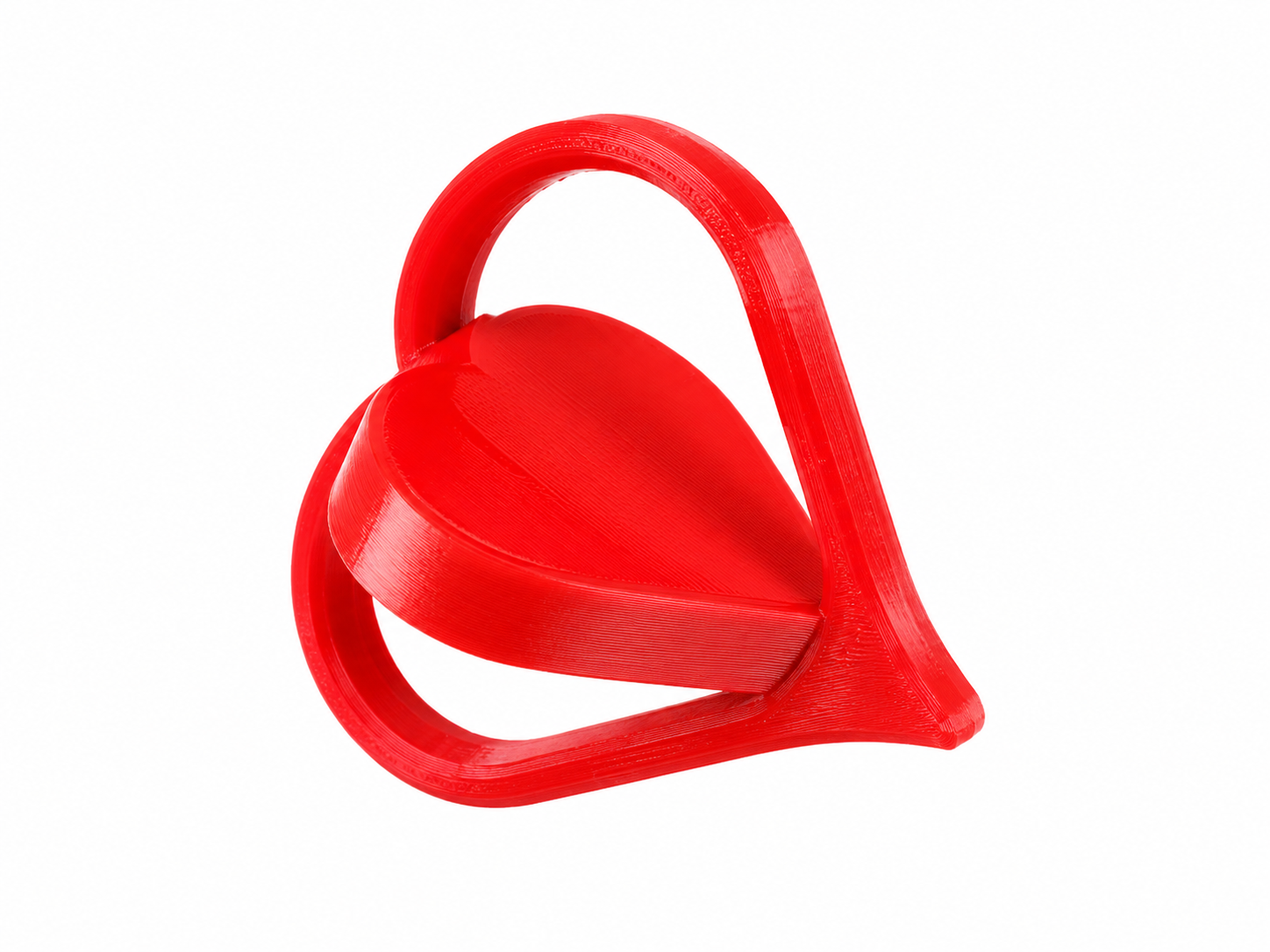 Валентинка-спиннинг Valentine's Day Spinning Heart 5 см 3D-печать