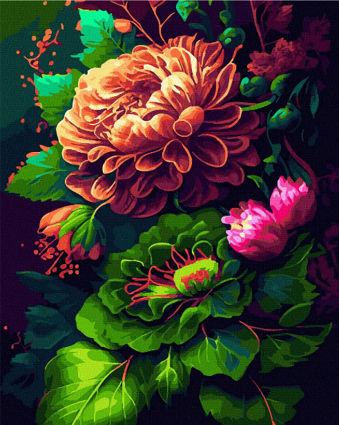Картина по номерам Rainbow Art Сказочное цветение 40х50 см (GX47334)