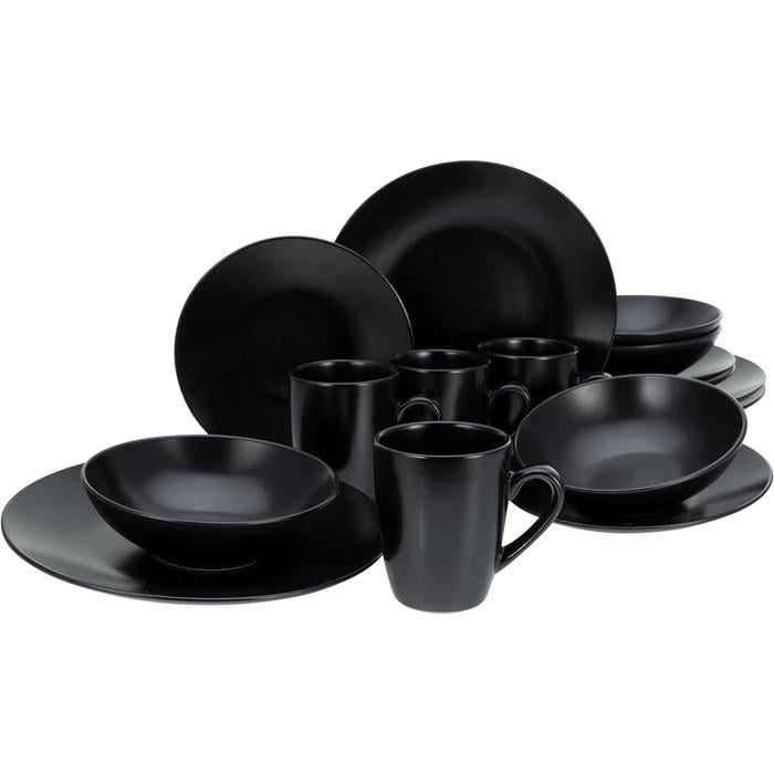 Столовий сервіз Creatable Black Matt на 4 персони 16 пр. (33494217)