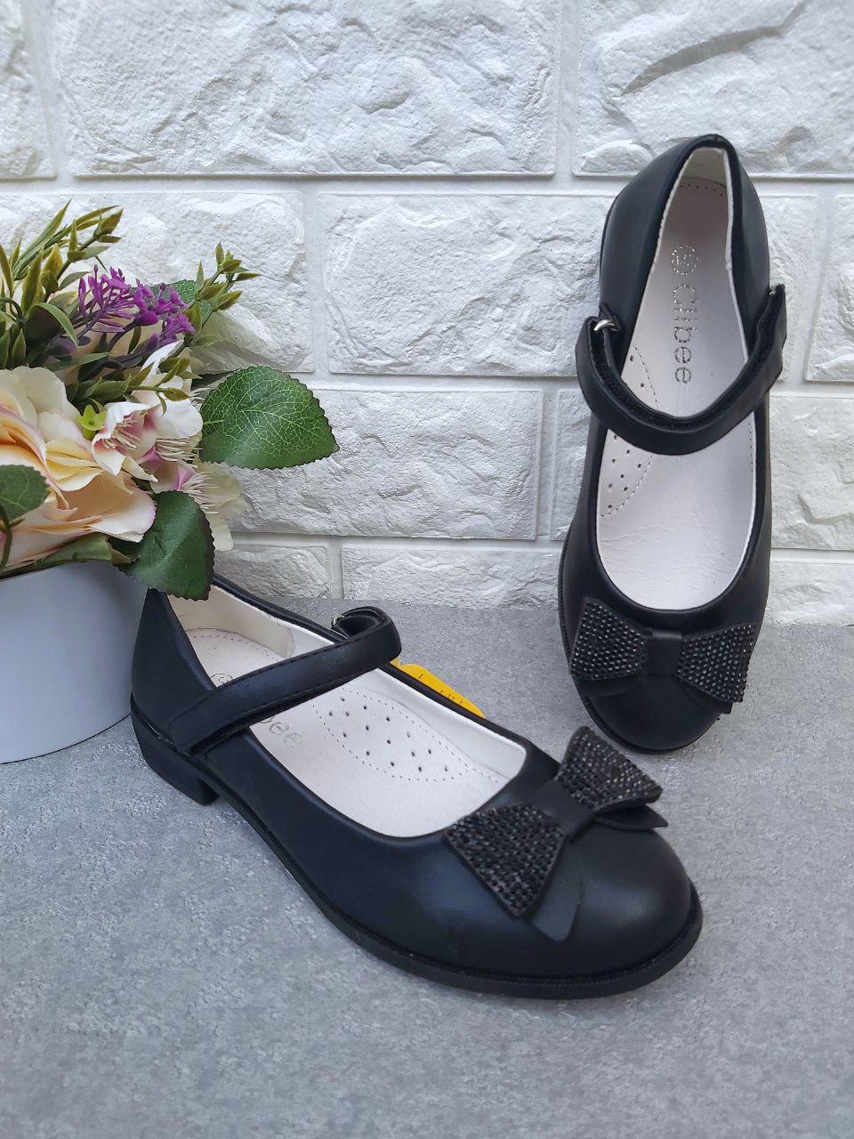 Туфлі для дівчинки Clibee Чорний 1149 р. 36 23,8 см (1149-2)