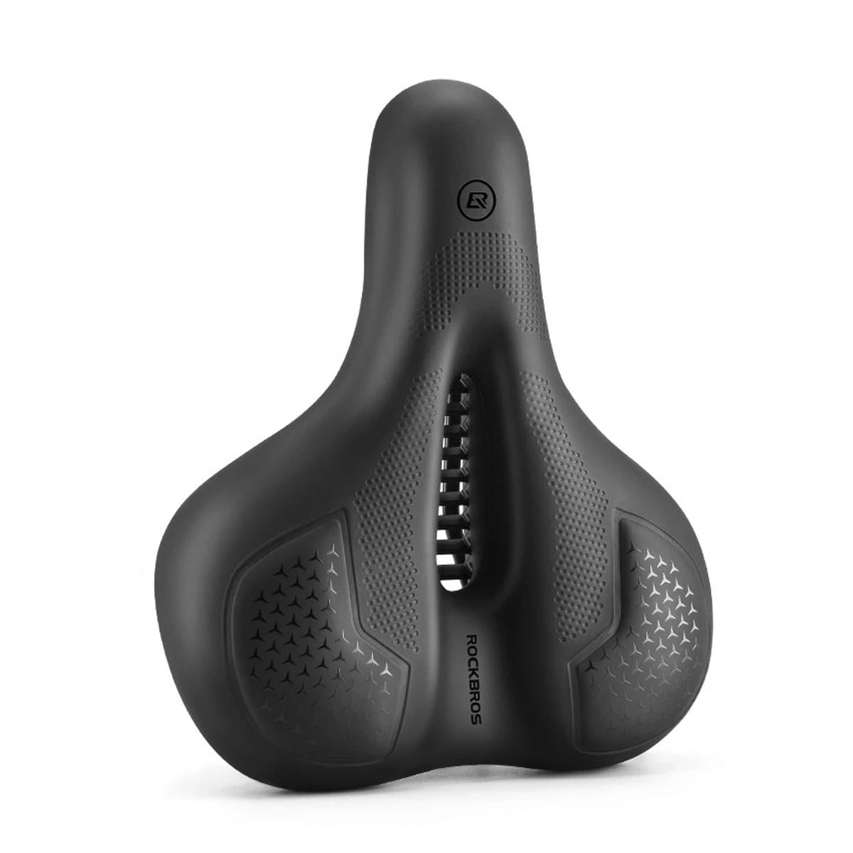 Седло для велосипеда с анатомическим отверстием ROCKBROS GRDLCK светоотражающее Черный (RB-GRDLCK-4826)