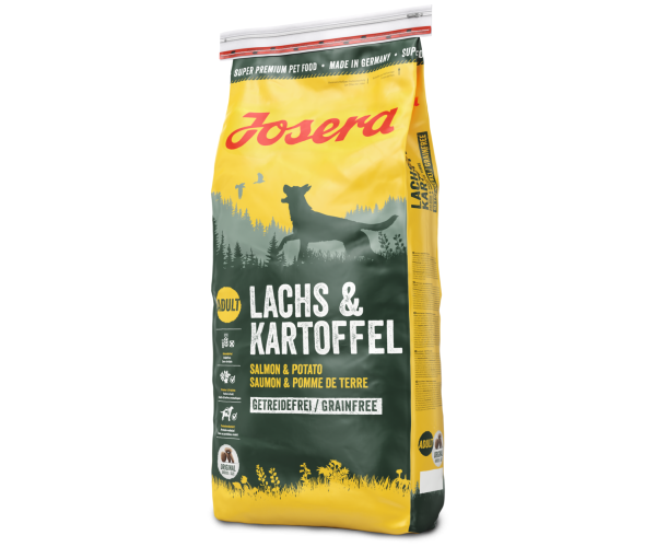 Корм сухой для взрослых собак Josera Lachs Kartoffel с лососем и картофелем беззерновой 15 кг