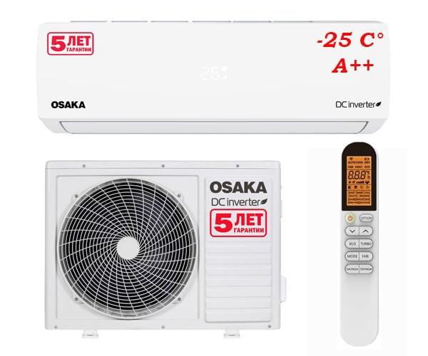 Кондиционер Osaka Power Pro Inverter компрессор Toshiba -25°C (STVP-09HH)