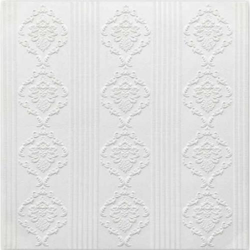 Панель самоклеющаяся 3D модерн 700x700x5 мм Белый (10111)