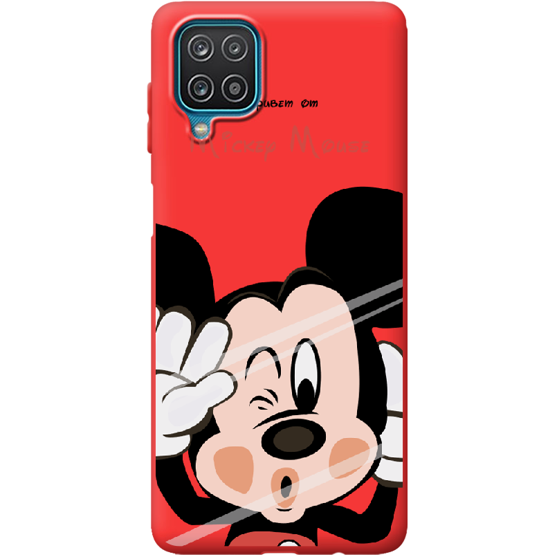 Чехол BoxFace Samsung A125 Galaxy A12 Mister M Красный силикон (41506-cc58-41673)