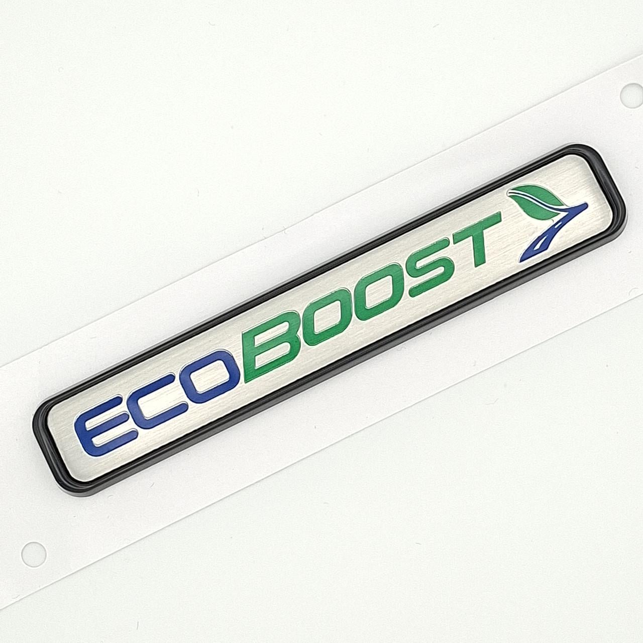 Емблема EcoBoost Ford ABS 10,2х1,7 см Чорний глянцевий (2772040913)