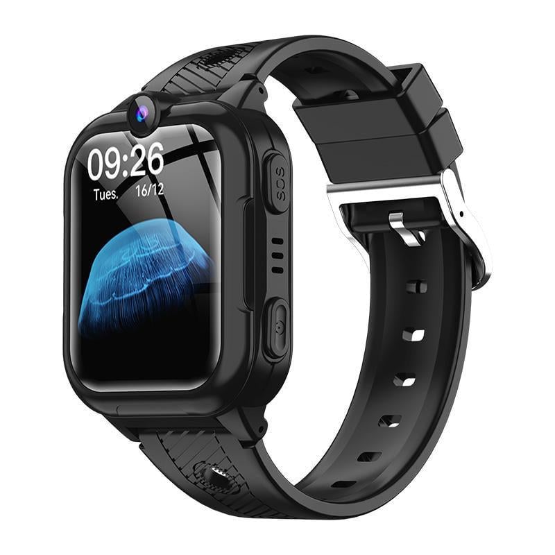 Смарт-часы детские Lemfo A8 4G LTE GPS Wi-Fi HD SOS IP67 видеозвонками/прослушиванием Черный (35707896)