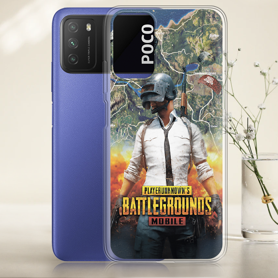 Чехол BoxFace Poco M3 PUBG Mobile Прозрачный силикон (41586-up2309-41586) - фото 2