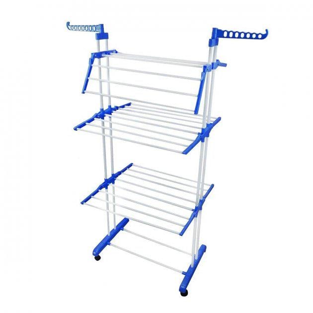 Сушарка металева Garment Rack ST 529/5959 на 3 яруси 73х64х173 см - фото 1