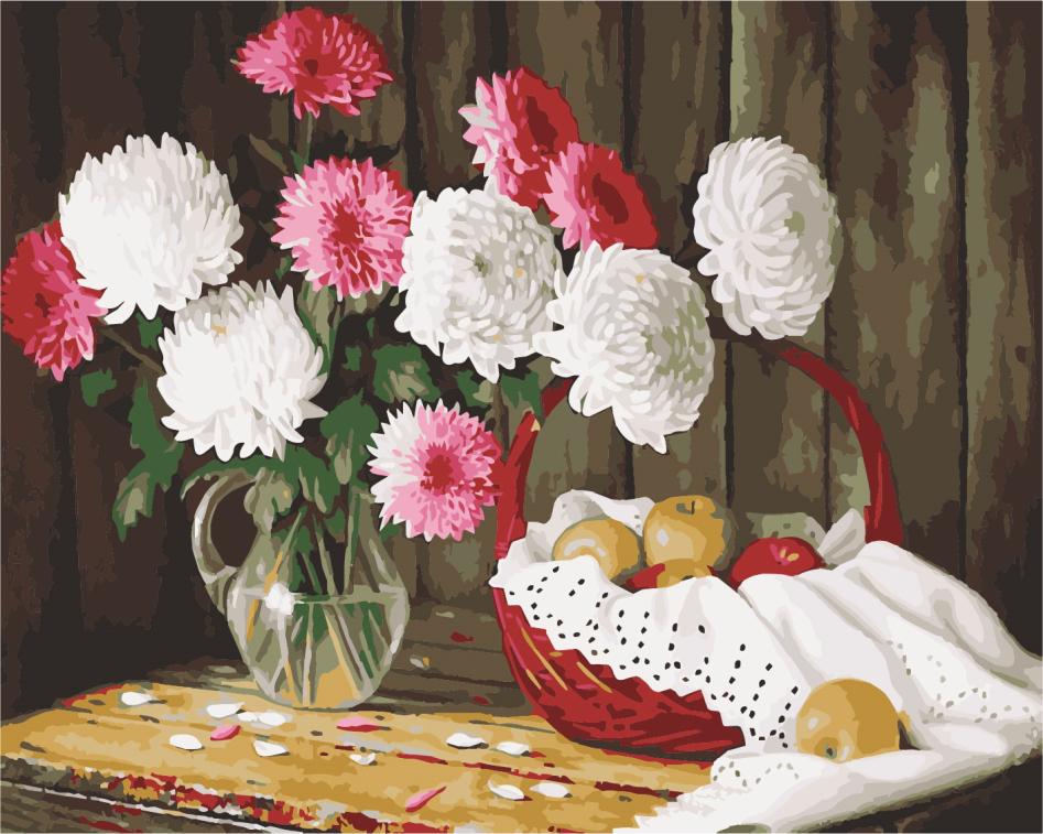 Картина по номерам ArtStory Хризантемы 40x50 см (AS0975)