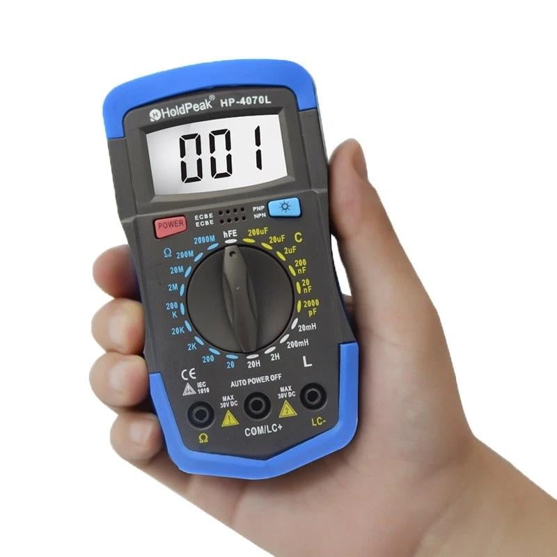 Мультиметр HoldPeak HP-4070L LCR-тестер цифровий 2000 відліків 2000МОм 200мкФ 20Гн (HP-4070L) - фото 14
