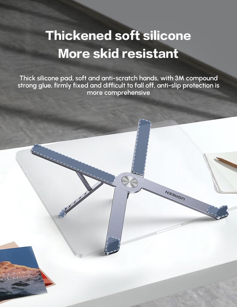 Підставка для ноутбука UGREEN до 17.3" Темно-сірий (35844) - фото 6