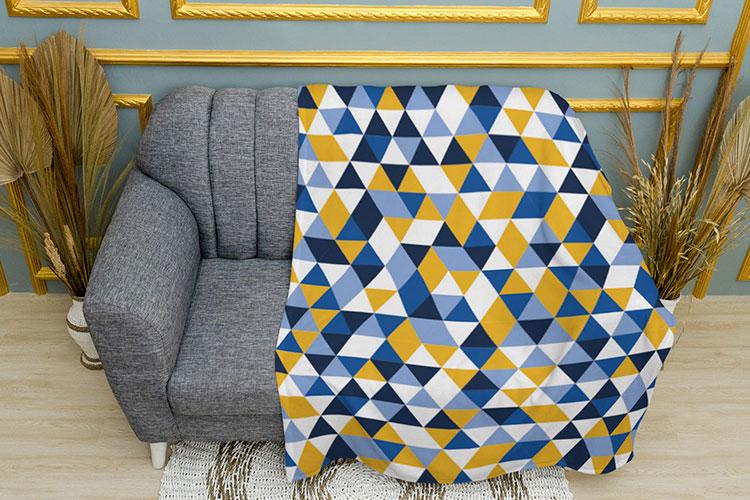 Плед PromoZP Мозаика плюш двухслойный 150х210 см (111342-3)