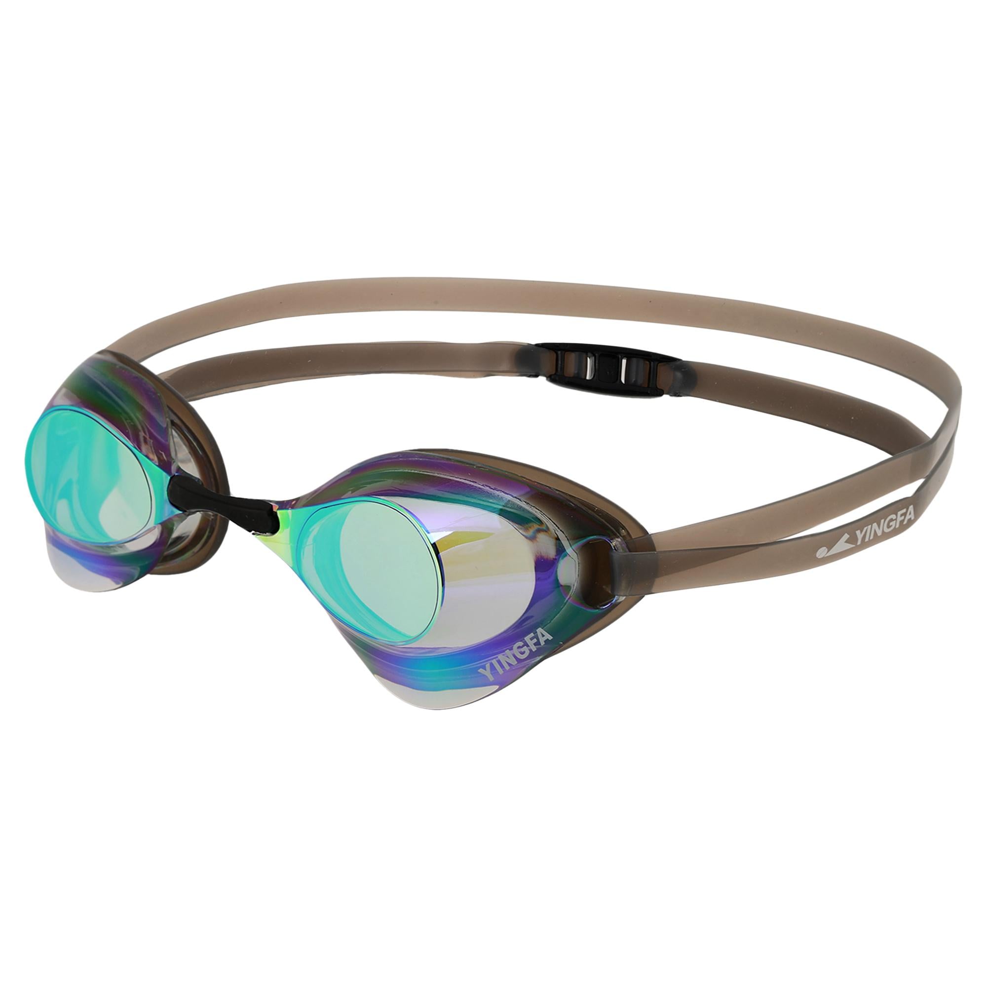 Очки для плавания стартовые YINGFA Y-N2AF-V радужные линзы Черный (Y-N2AF-V_Черный)