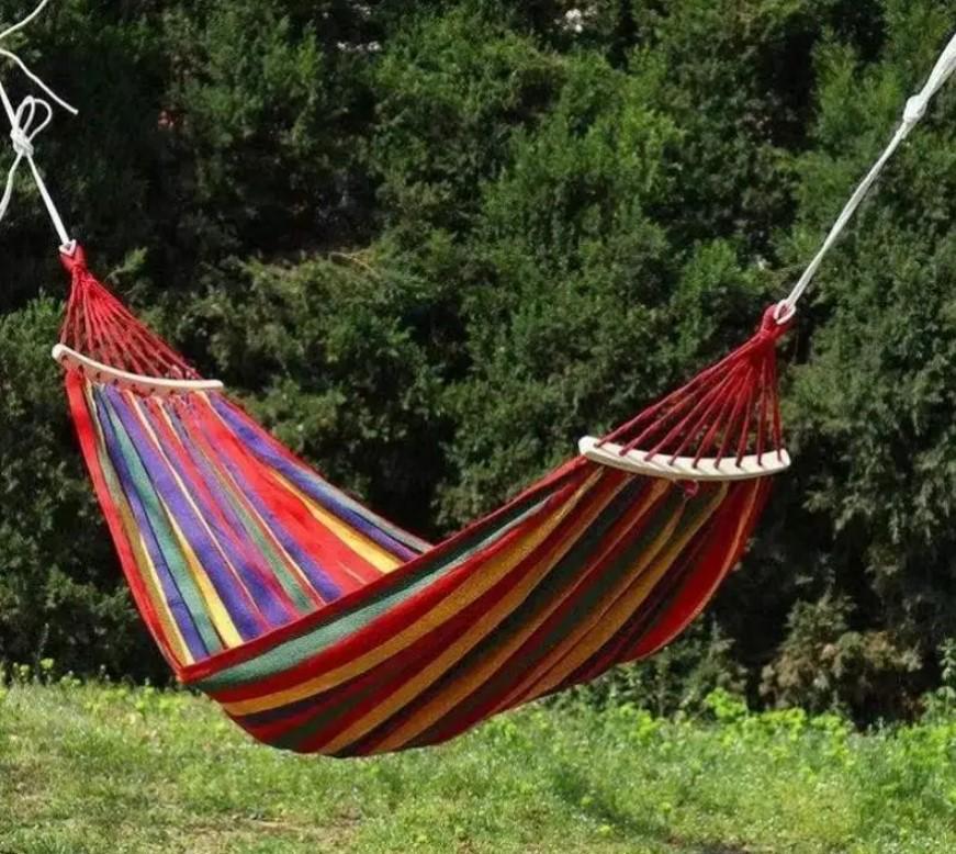 Гамак гавайский 200x80 см c перекладиной подвесной Красный (2104618619) - фото 5