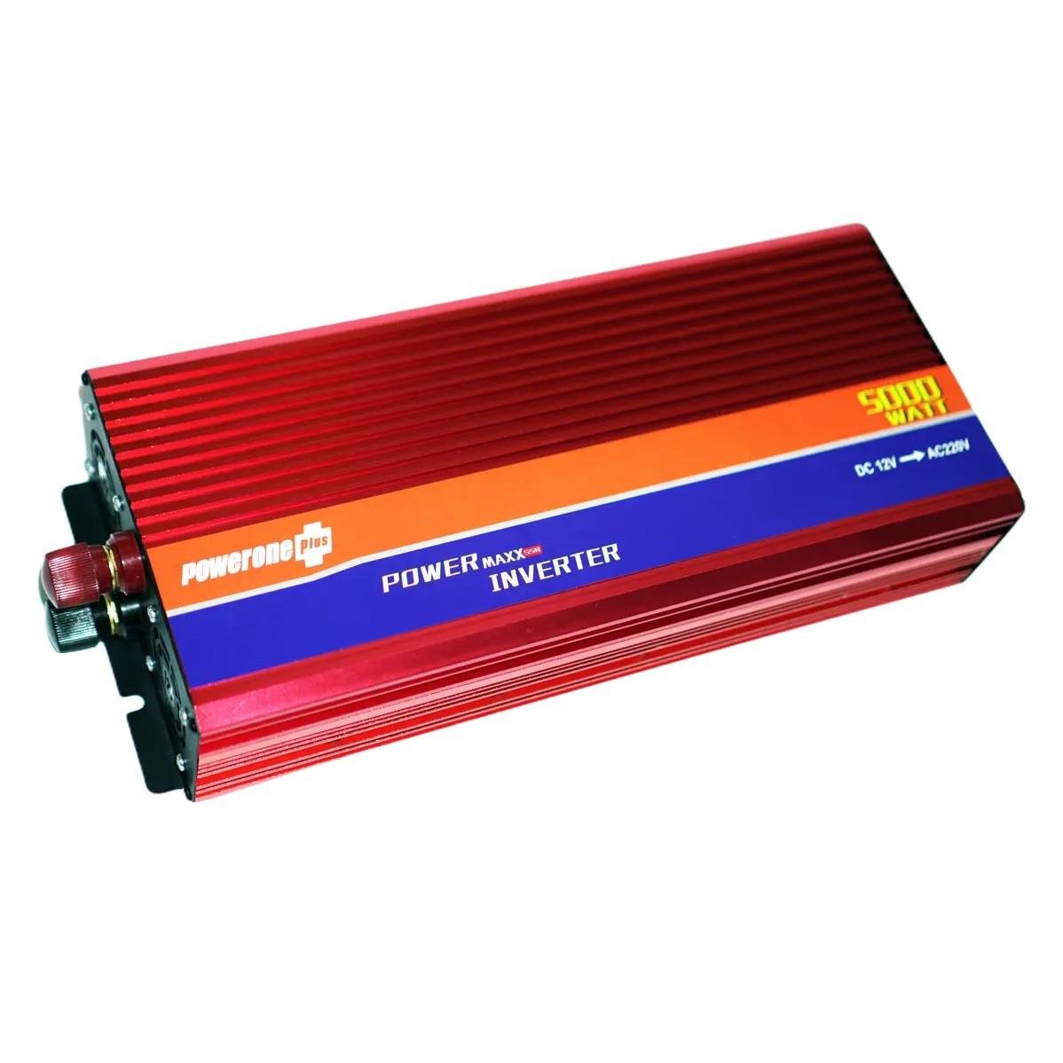 Перетворювач напруги Powerone Plus 5000W 12V-220V з функцією плавного пуску Red (3_05767) - фото 3 Перетворювач напруги Powerone Plus 5000W 12V-220V з функцією плавного пуску Red (3_05767) - фото 3