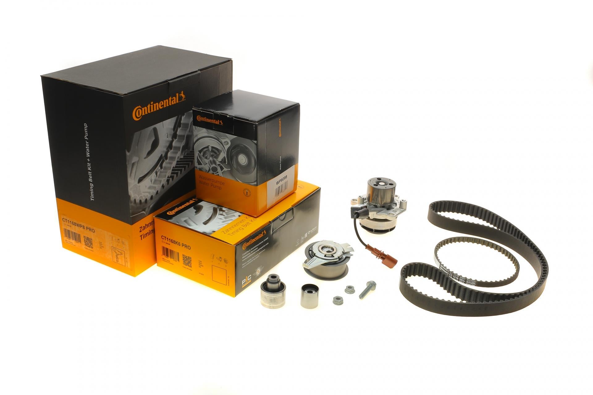 Комплект ГРМ и помпа Continental Audi A3/A4/A5/A6/Q3/VW Caddy/T6 2.0TDI 15-/Golf VII 1.6TDI/2.0TDI 12-25x145z (CT1168WP8PRO)