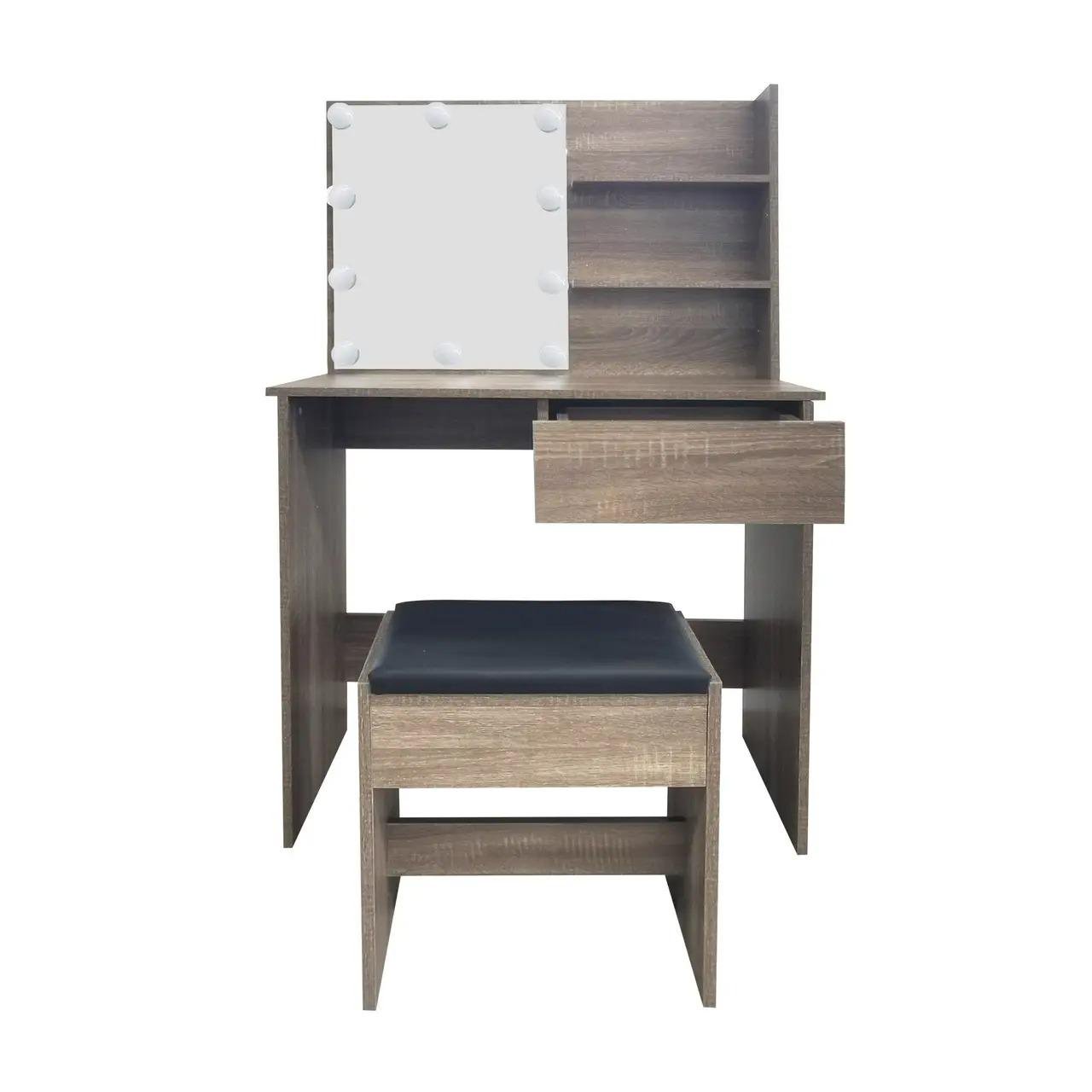 Туалетный столик с табуретом и подсветкой AVKO ADT9 Grey Walnut (45555099)