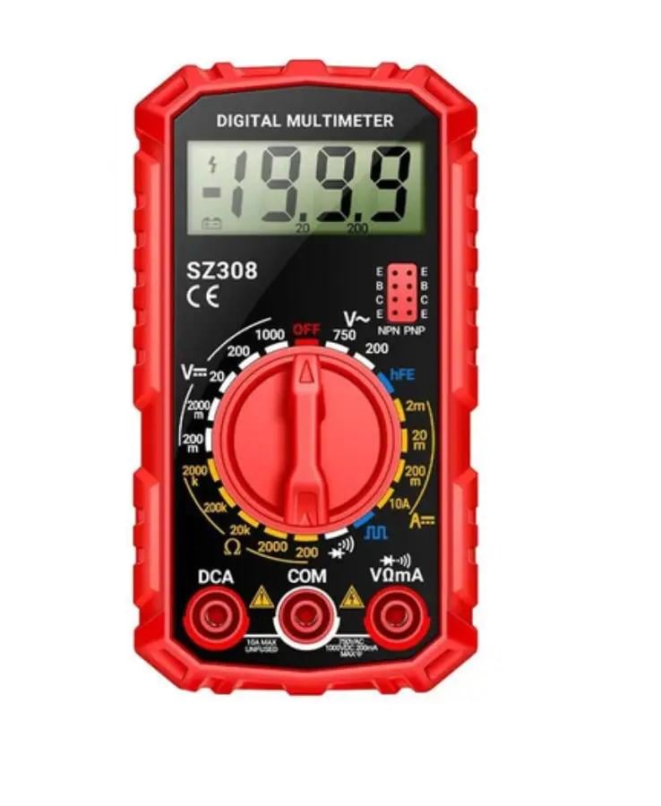 Мультиметр электронный Aneng SZ308 с подсветкой Красный (33297705)