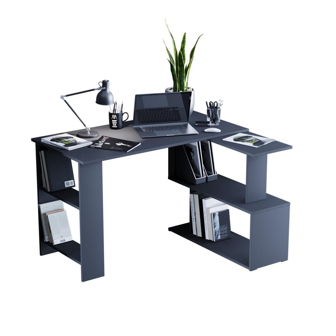 Письменный стол DiPortes Вт-322 120/74/60 см Антрацит (01675) - фото 2 Письменный стол DiPortes Вт-322 120/74/60 см Антрацит (01675) - фото 2