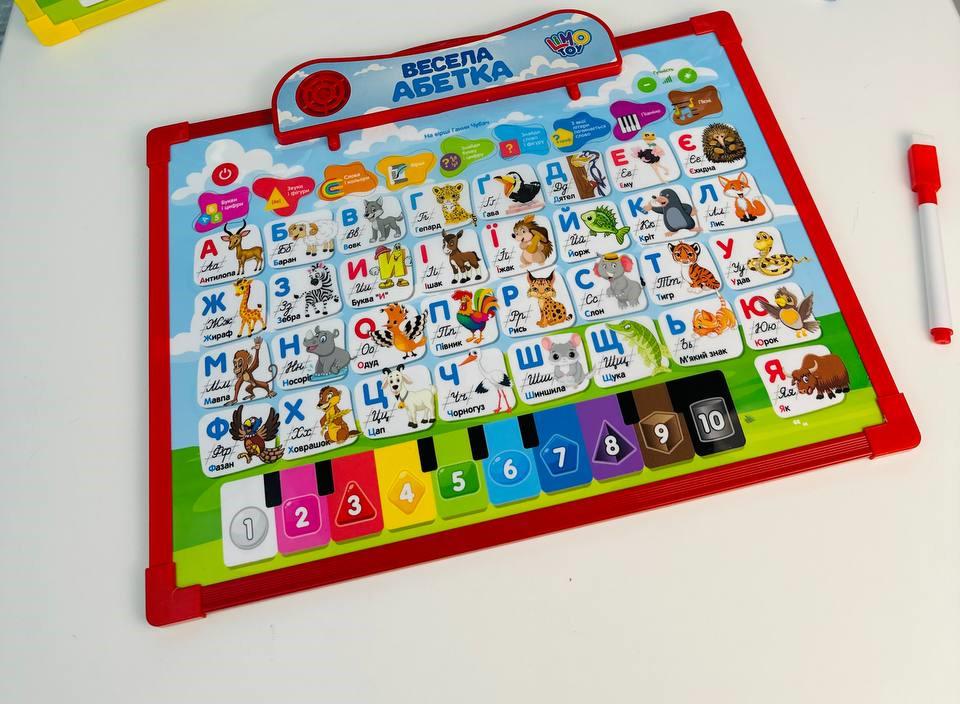 Доска интерактивная с алфавитом Красный (1101)