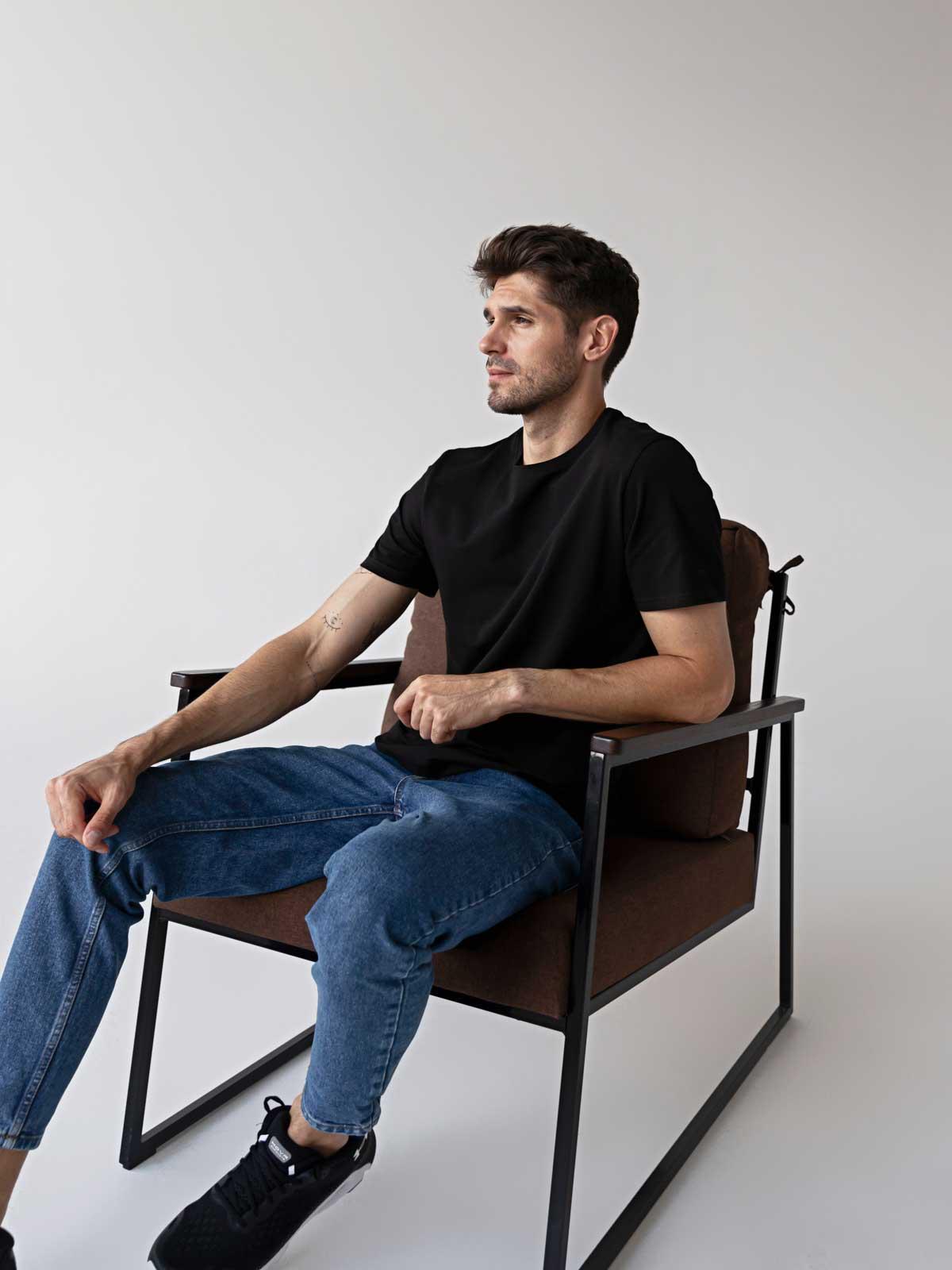 Футболка чоловіча FROMUS M Чорний (1041-2) - фото 4