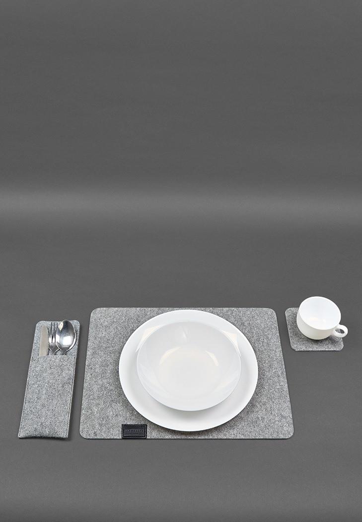 Набір для сервірування столу на 1 персону Чорний (A-028324) - фото 3 Набір для сервірування столу на 1 персону Чорний (A-028324) - фото 3