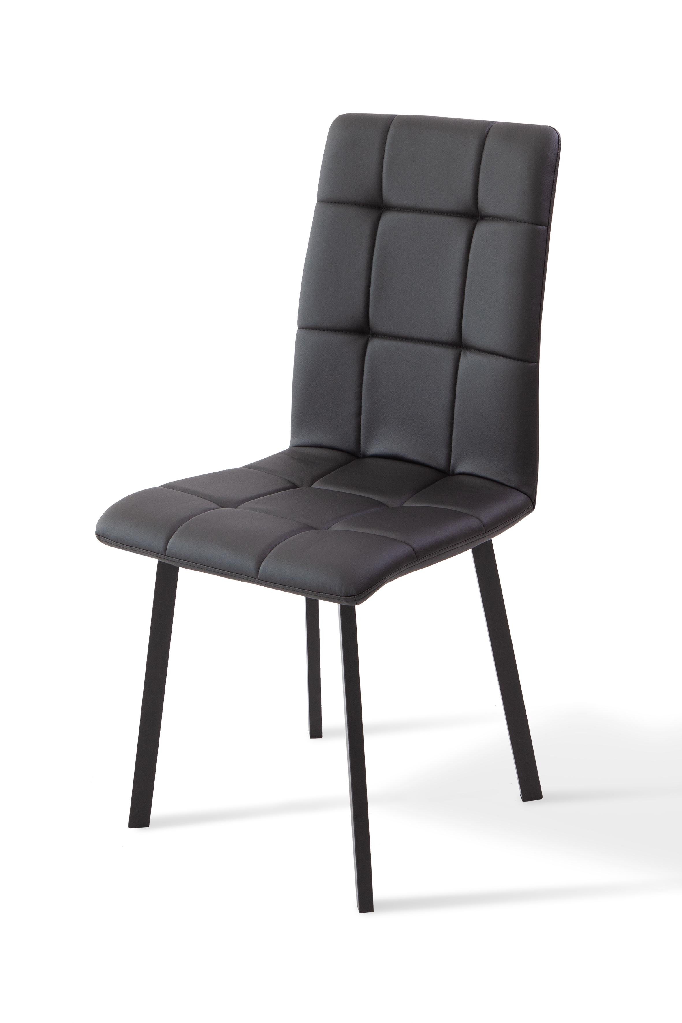 Стул для кухни Мікс Меблі Тринити Черный матовый/Черный (45294)