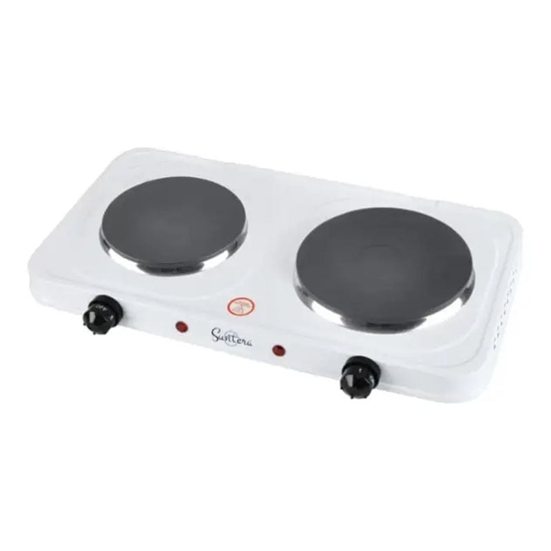 Электроплита Suntera DP-1935B настольная 2 конфорки 2500 Вт White (tf4109)